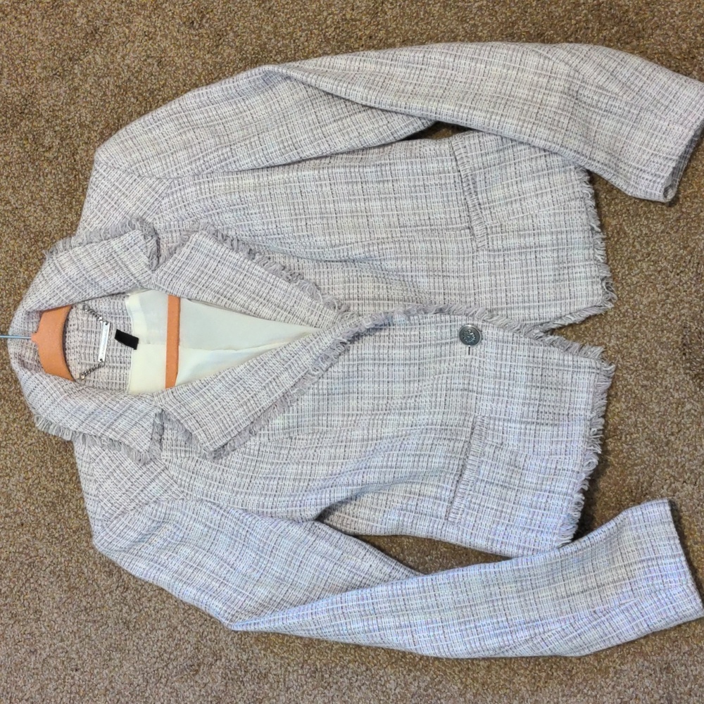 WHBM Plaid Jacket, Purple